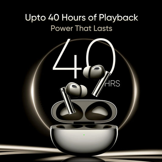 Maxx 34A in Ear Wireless Buds Air 6 Pro with Dual Drivers(11Mm+6Mmtweeter),40 Hrs Play Time
